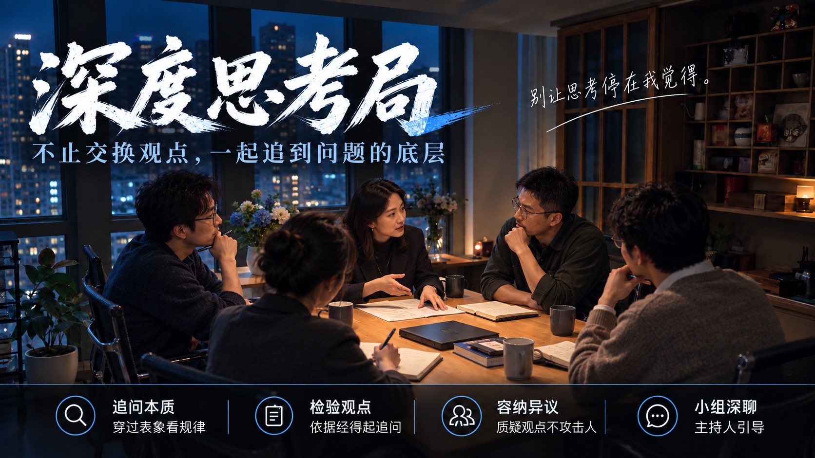 深度思考局活动海报